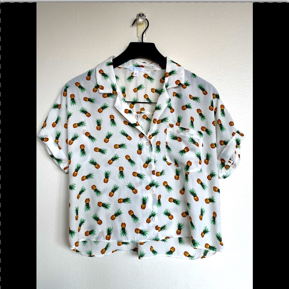 Abound Pineapple Print Top